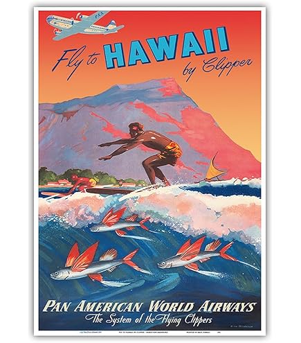 Amazon.com: Waikiki Beach Oahu Island Aloha Hawaii Palm Tree Surf